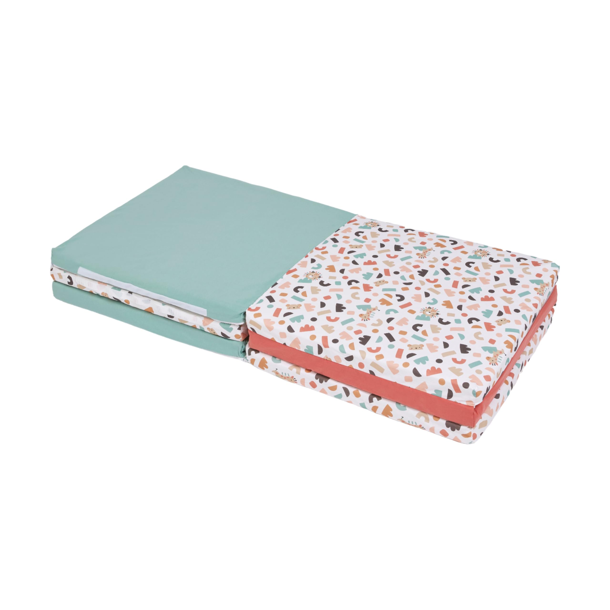 TINÉO - Maxi Tapis D'éveil - Maxi Tapis De Motricité - Maxi Tapis Bébé - Tapis de Jeu - Multifonction 5 en 1-120x180cm (Cache Coucou)