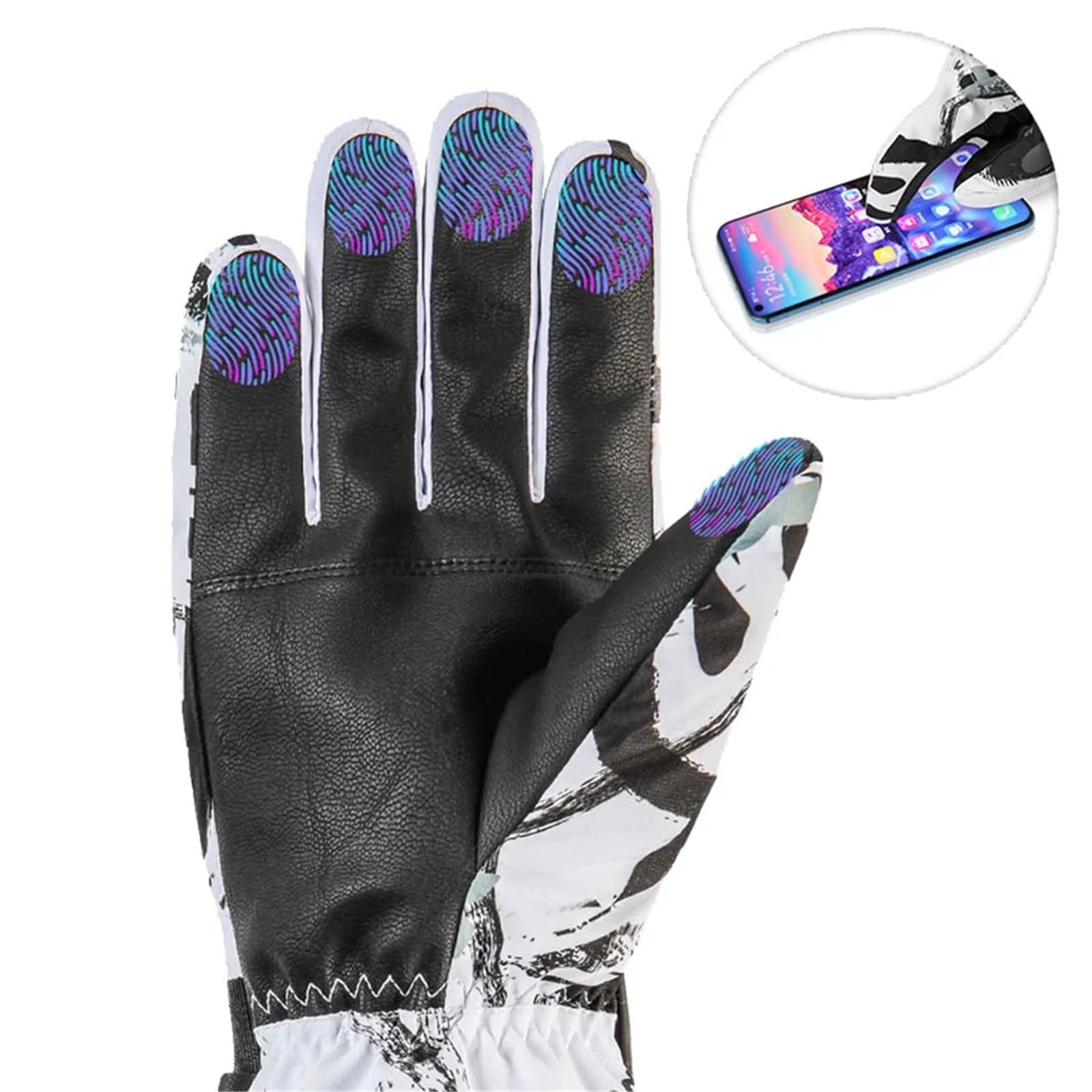 Guanti Da Neve Guanti da sci termici da uomo e da donna, in pile invernale, impermeabili, caldi, for bambini, snowboard, neve, touch screen a 3 dita, for lo sci