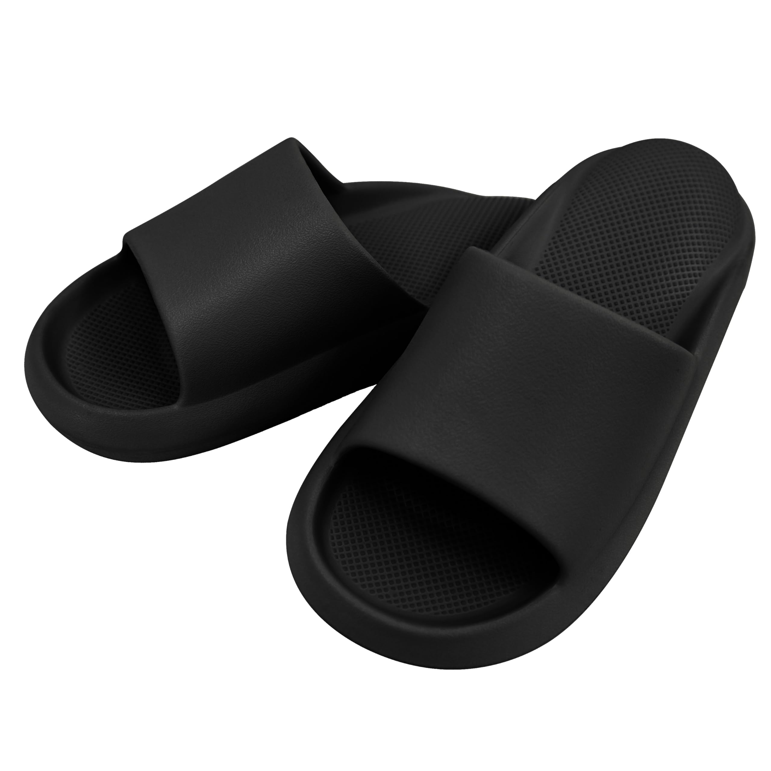 [Rumery] 贅沢厚底スリッパ ブラック 24.5~25.5 cm E