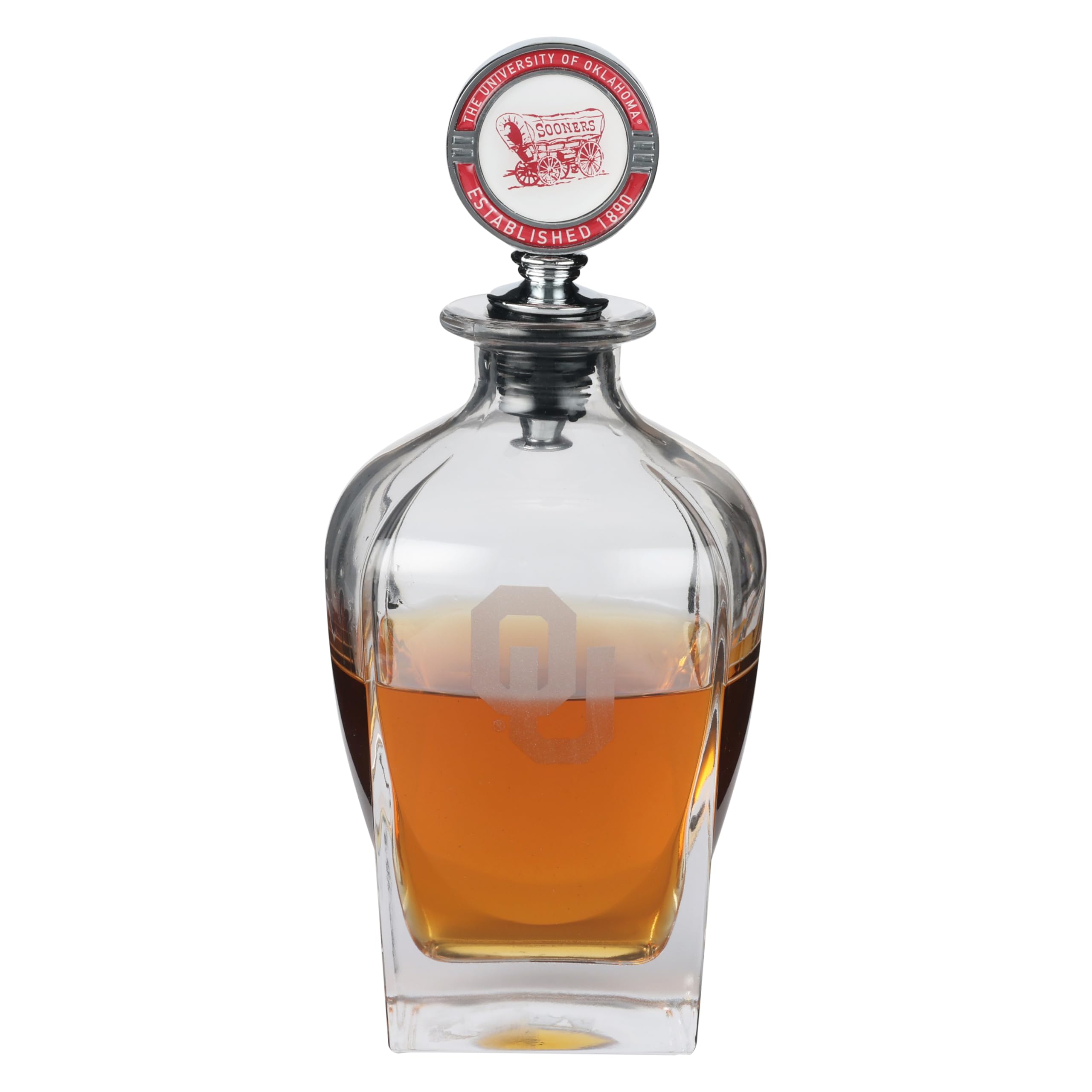 The Memory Company | Licensed NCAA Decanter with Mascot Stopper