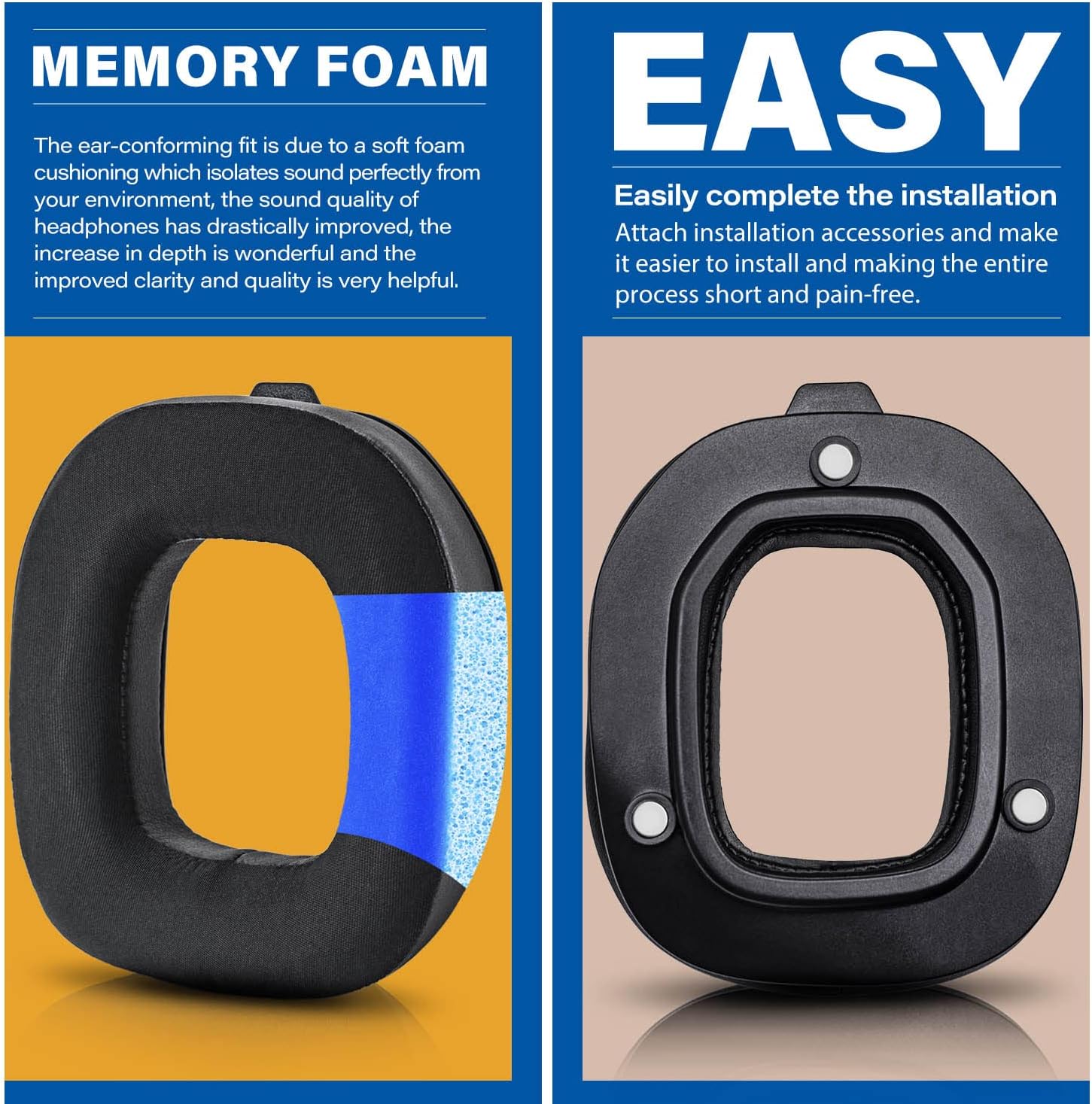 A50 Mod Kit Gen 3 - Cooling Gel Earpads Compatible with Astro A50 Gen 3 Headset I Ear Pads/Headband/Replacement Ear Cushions/Microphone Foam - Not Suitable for A50 Gen 4 (Silky Cool Fabric)