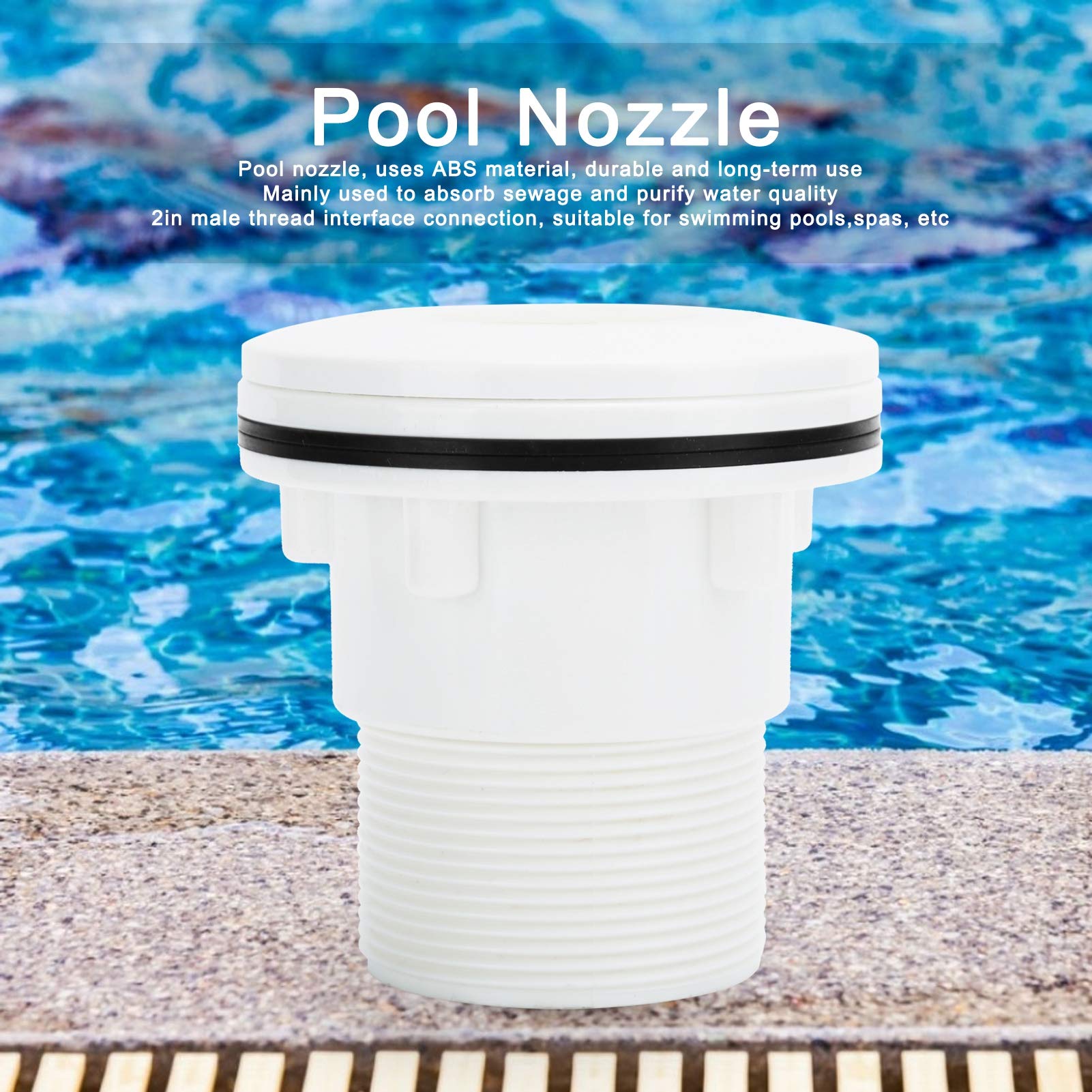 2 Zoll langlebiges Außengewinde Schwimmbad Saugdüse Spa Jet Fittings Wasseraufbereitungsgeräte