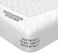 Vista 4 de COONP Full Mattress Topper, Extra Thick Pillowtop, Cooling Plush Mattress Pad Cover Cotton Top Bed Topper Protector with 8-21 Inch Deep Pocket