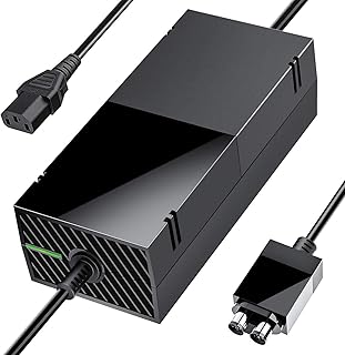 uowlbear Xbox One Power Supply, 220W, AC 100-240V, 12V 17.9A, 5Vsb 1A, Fan-based Cooling, Over-Heated Protection