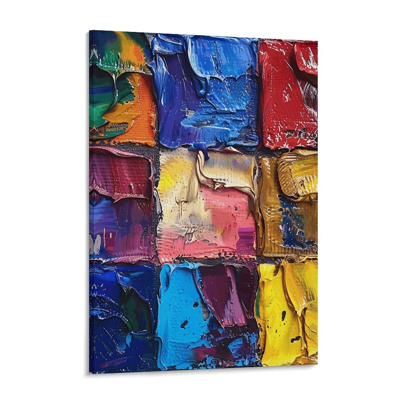 NTVOWPZO Paint Tray Pictures Canvas Wall Art for Bedroom 12x16inch Canvas Prints Artwork for Walls Modern Picture Artwork Painting for Living Room Aesthetic Wall Paintings for Bathroom Kitchen Office