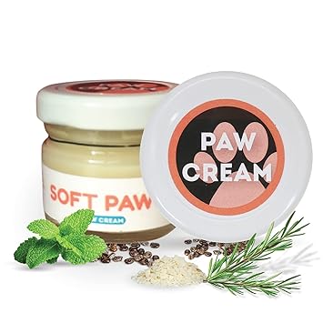 Papa Pawsome Soft Paw Cream for Dogs with Natural Ingredients - Paw Butter for Dogs | Heals, Moisturizes & Softens Dry Chapped Paws, Cracked Elbows| Enriched with Castor Oil & Beeswax | 25g