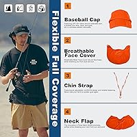 Vista 41 de Surblue Neck Face Flap Outdoor Cap UV Protection Sun Hats Fishing Hat Quick-Drying UPF50+