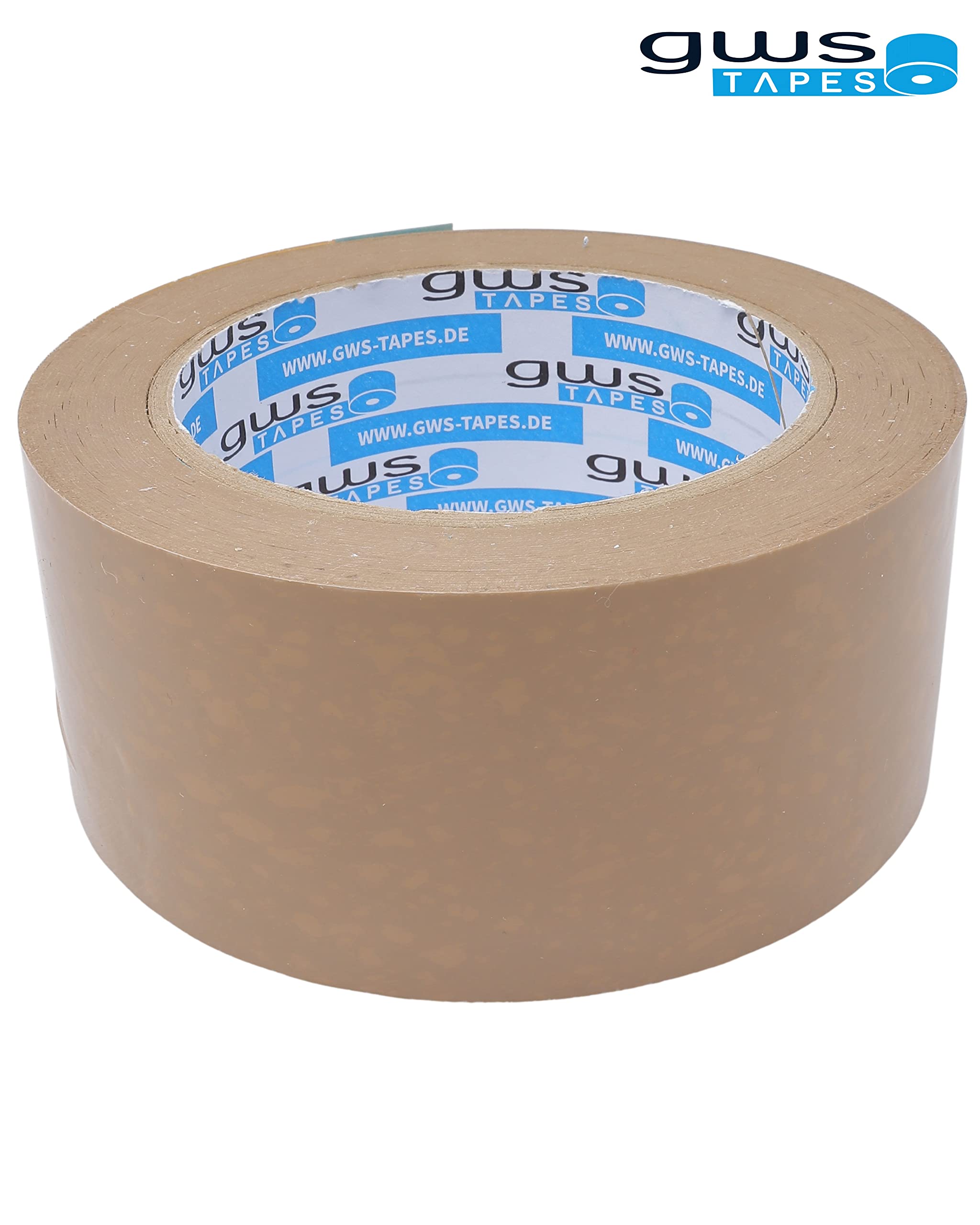 gws 36 Rollen Premium PVC Paket-Klebeband, kräftiges Verpackungsband für sehr schwere Pakete, leicht & leise abrollend, Dicke: 65 μm, braun, 66 m x 50 mm