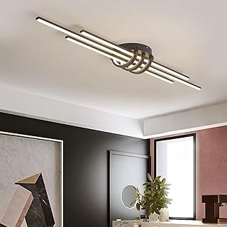Lámpara de techo LED regulable para sala de estar moderna lámpara de techo LED lámpara de techo para mesa de comedor, dormitorio, cocina, oficina, comedor, mesa de comedor, lámpara colgante moderna