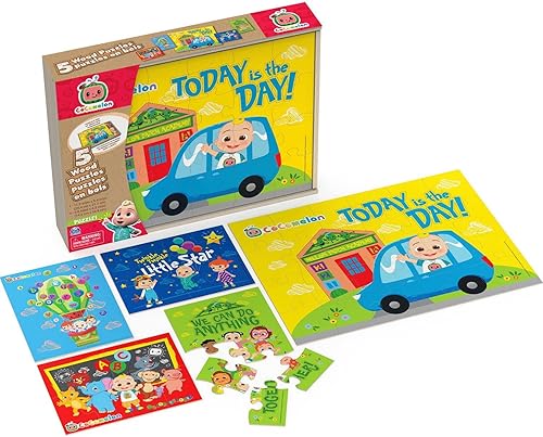 Miniatura 2 de Spin Master Rompecabezas de madera Cocomelon 5 unidades