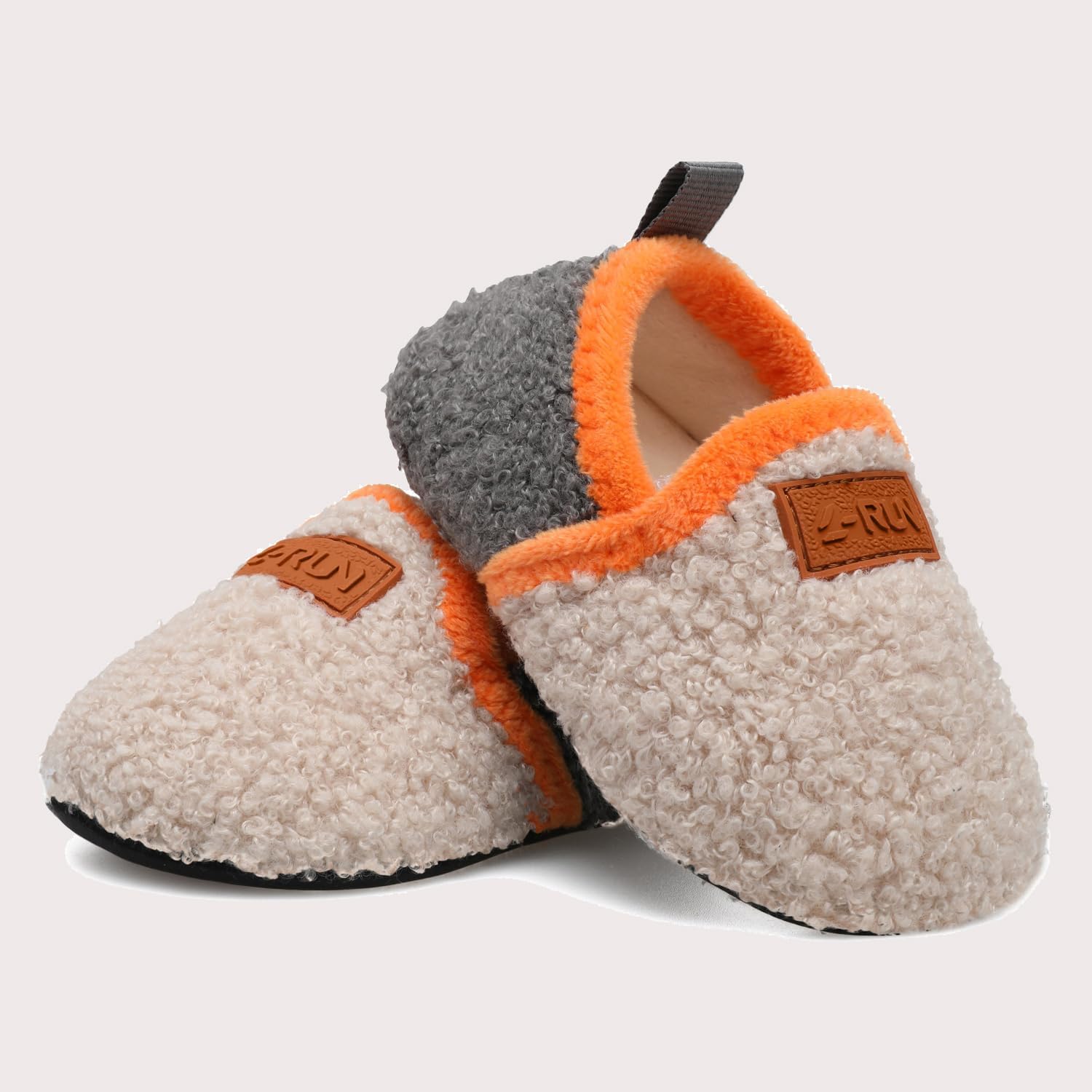 L-RUN Toddler Boys Girls House Slippers Indoor Home Shoes Warm Slipper Socks for Kids Baby Soft Winter Warm Walking Shoes - Image 5