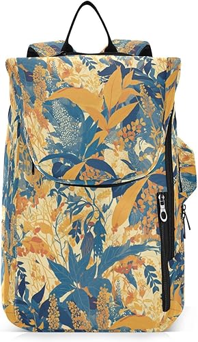 Bolsa de tenis unisex transpirable con patrón de hojas coloridas, estampado de arte de 3 raquetas de bádminton para mujeres y hombres, funda para