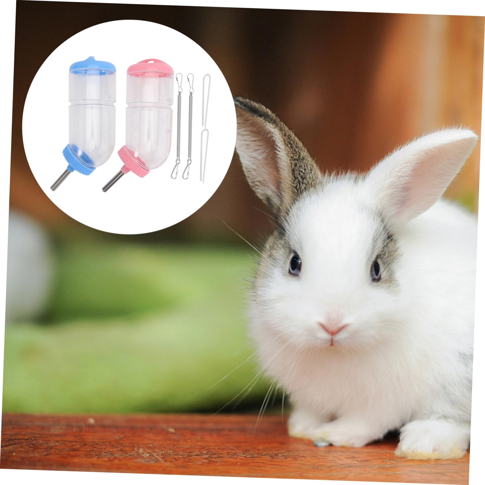 BESPORTBLE 6stücke Wasserspender Für Kleintiere Auslaufsichere Trinkflasche Für Meerschweinchen Und Kaninchen Transparente Wasserstandsanzeige Praktische Haustierbedarf