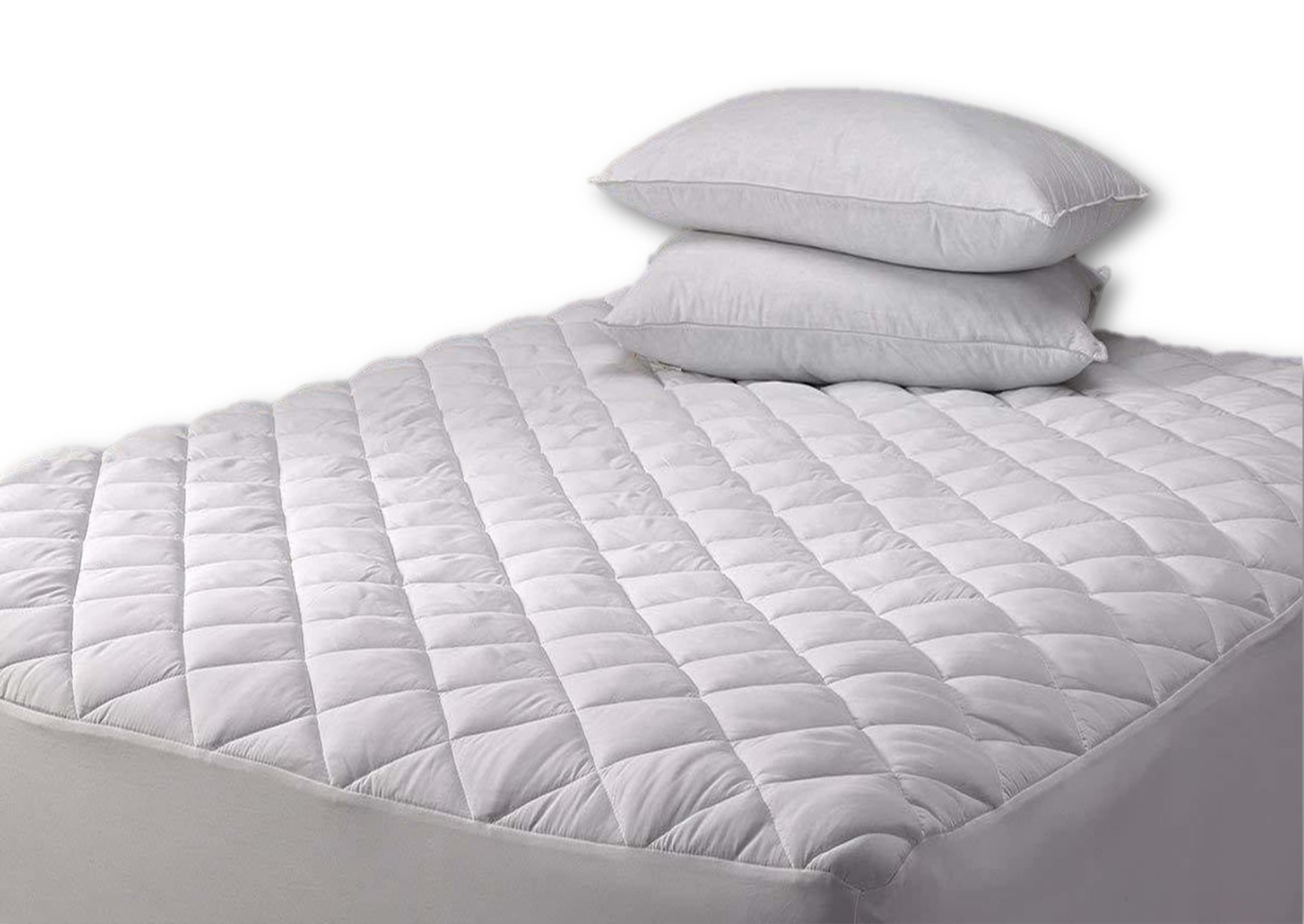 MATTRESS PROTECTOR - Luxury Quilted Cover Sheet โ Hygienic & Non-Allergenic โ Machine Washable - Quality Virgin Polyester Quilted Filling (Mattress Protector, 4 FT)