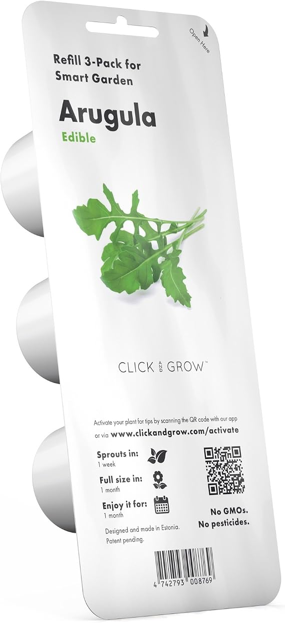 Click and Grow Smart Garden Arugula Plant Pods, 3-Pack