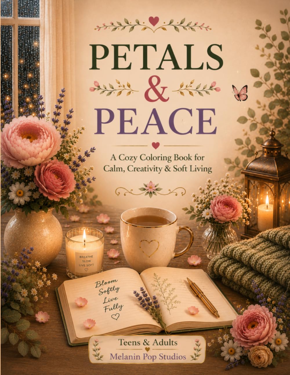 Petals & Peace: A Cozy Coloring Book for Calm, Creativity & Soft Living (Stillness Collection)