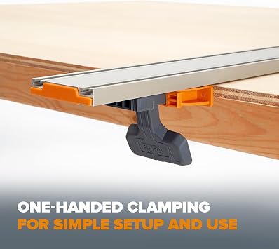 BORA 50 NGX Circular Saw Guide Rail, Clamp Edge for Circular Saws, Great for Straight Cross-Cutting Plywood Sheets and Routing Dados, 544050