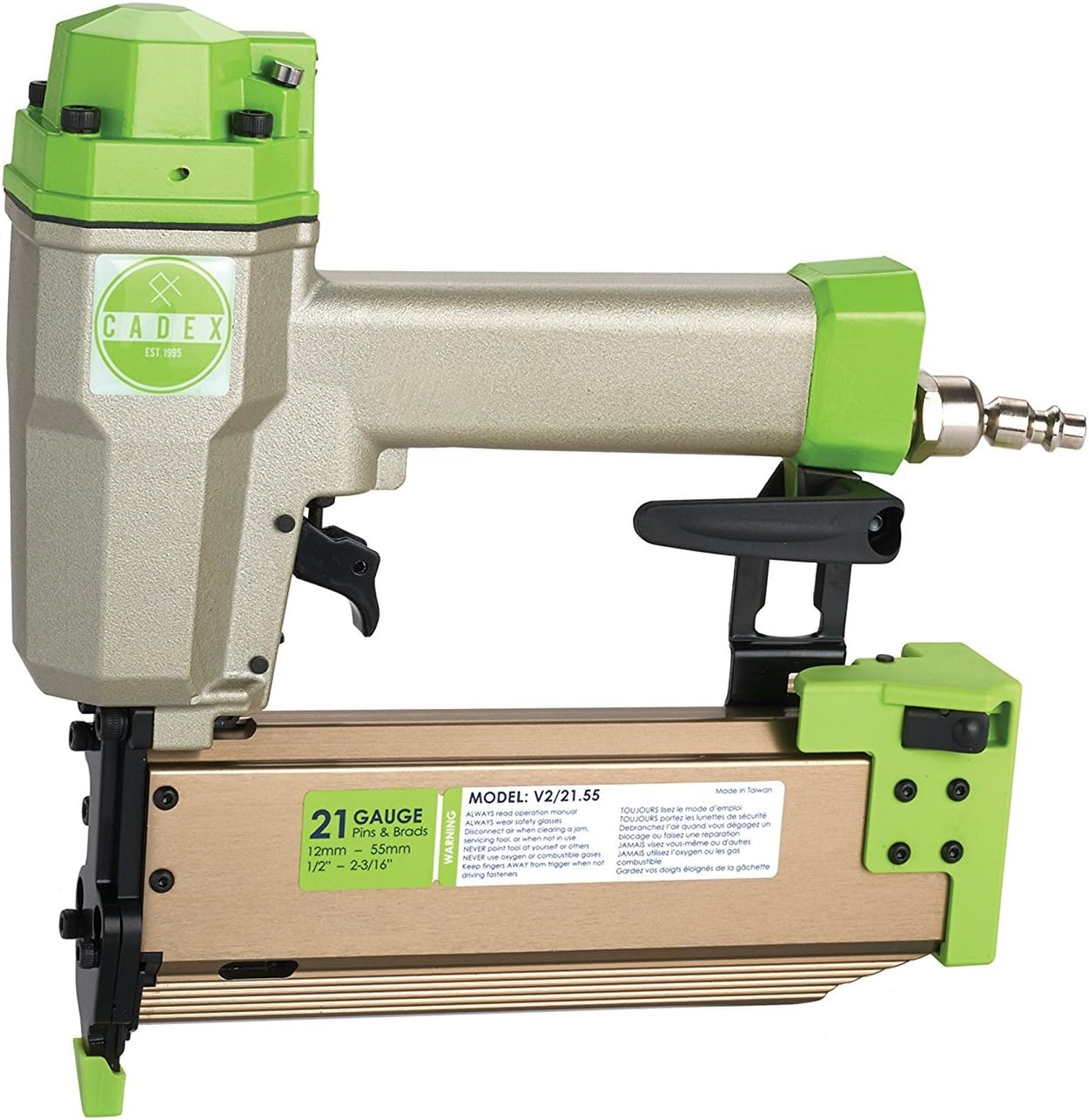 Cadex V2/21.55 21 Gauge Pinner / Brad Pin Nailer 1/2" - 2-3/16" Kit WITH SYSTAINER CASE
