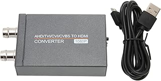 AHD/TVI/CVI/CVBS to HDMI Converter, Full HD 720P/1080P/3MP/4MP/5MP/8MP to HDMI Video Adapter Converts TVI CVI AHD CVBS Video Signals to HDMI for Monitors HDTV DVR.