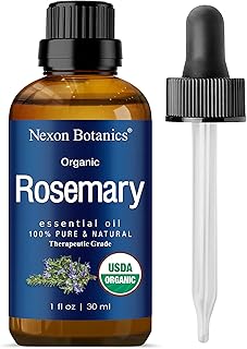 Organic Rosemary Essential Oil 30 ml - Certified USDA Pure, Natural Therapeutic Grade Rosemary Oil - Great for Aromatherap...