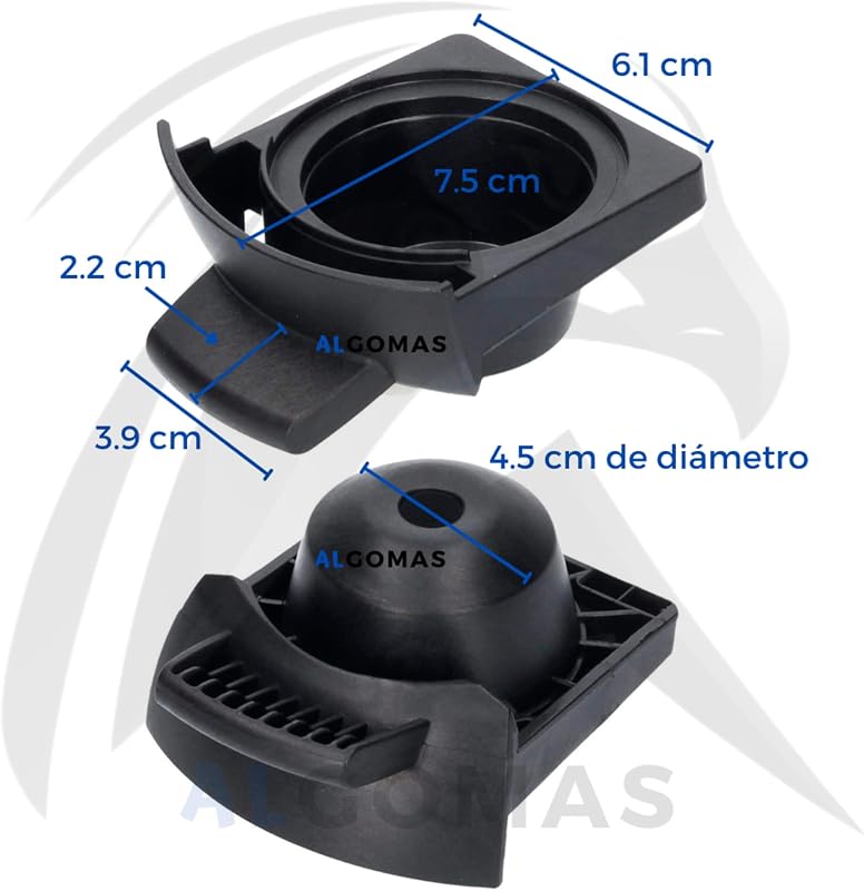 ALGOMAS Kapszulatartó Delonghi/Krups Dolce Gusto Piccolo Kávéfőzőkhöz - Szürke Kávékapszula Tároló KP100B10, KP100610 Modellekhez