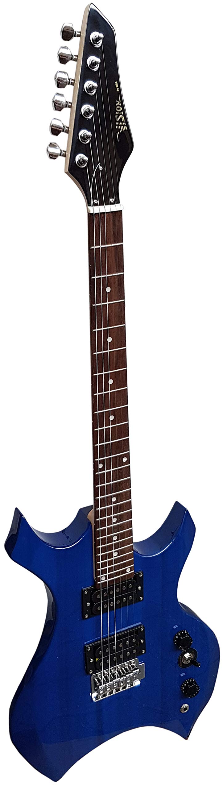 ELEKTROGITARRE - MATT-SCHWARZ - E-GITARRE MIT MASSIVHOLZKÖRPER - HEAVY METAL + KABEL XE600BM