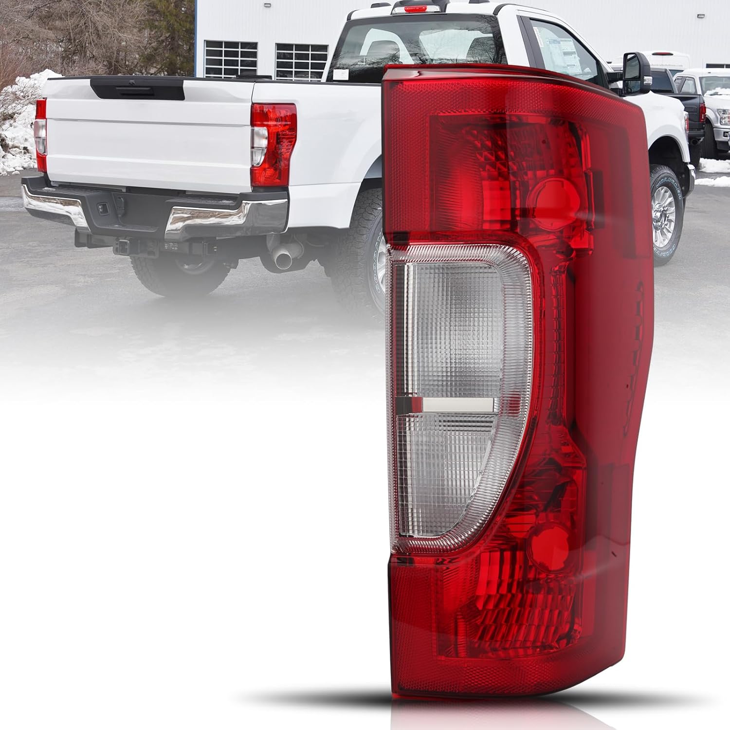 Halogen Tail Light Assembly For Ford F250 F350 Super Duty 2020 2021 2022 LC3Z13404C Rear Lamp Brake Light (Right Passenger Side) Without Bulb