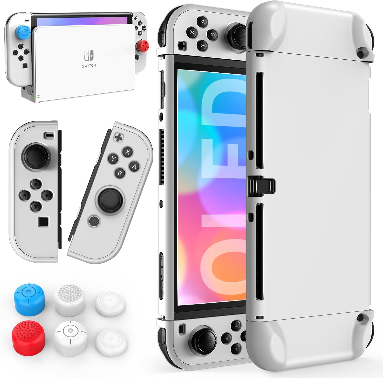 Mooroer Custodia Switch OLED per Nintendo Switch OLED Dockable PC Cover