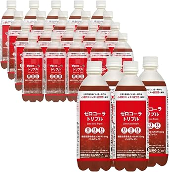 Zero Cola Triple 16.9 fl oz 500 ml x 24 Bottles Case of 1 Carbonated Drinks