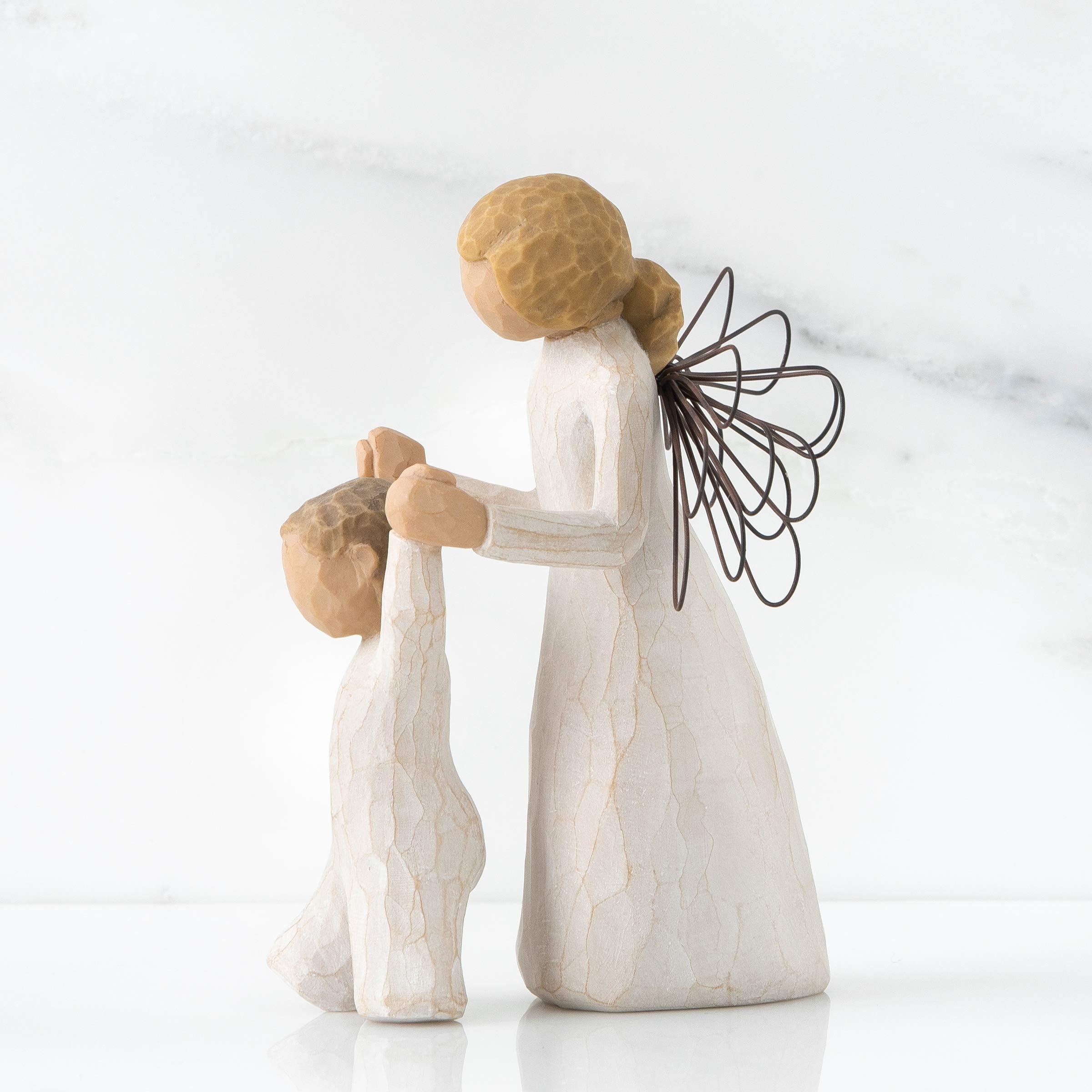 Willow Tree Angelo Custode Resina, Design di Susan Lordi, 13 cm