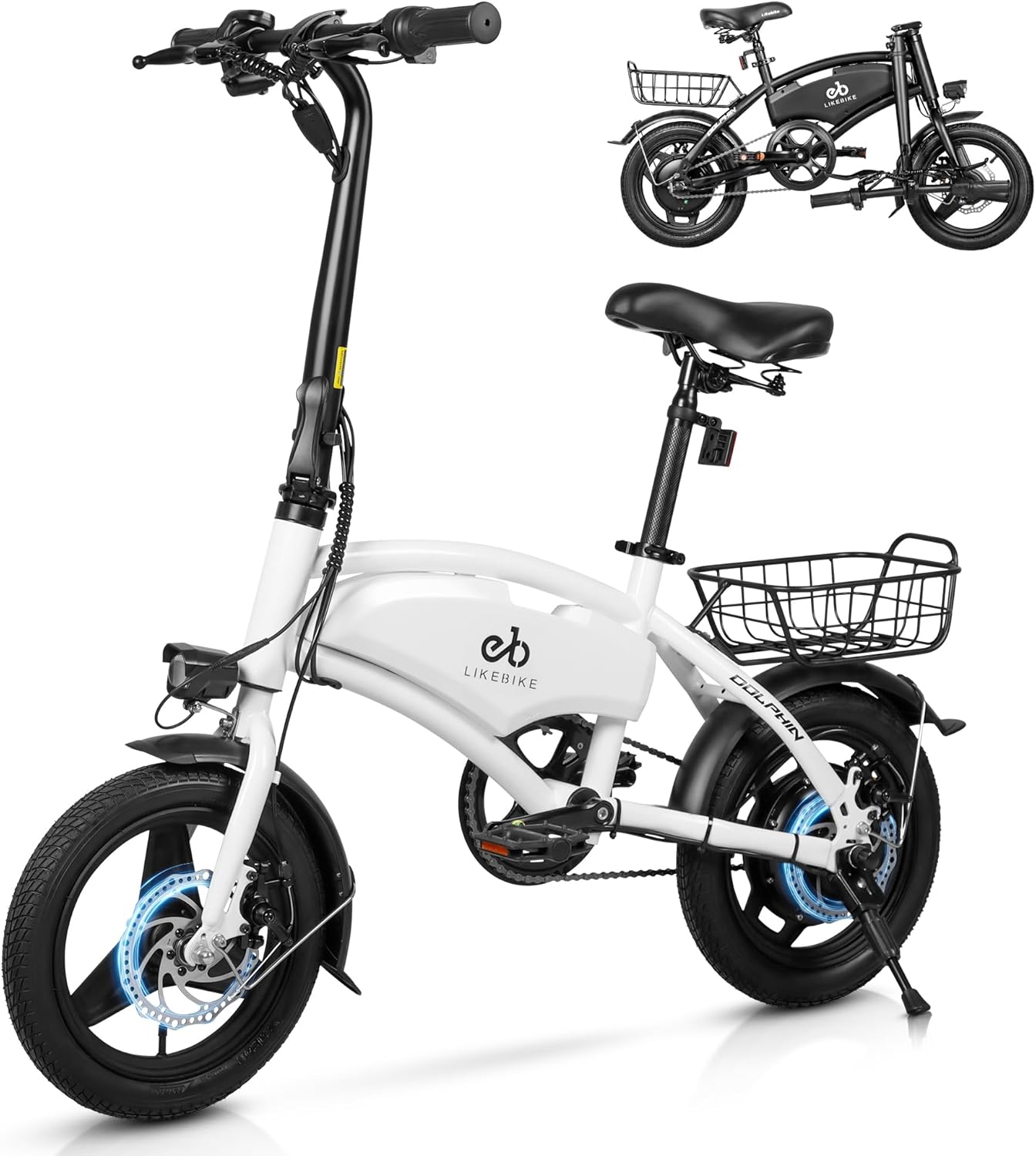 Dolphin Foldable Electric Bike for Adults 14″ Electric Bicycles for Adults and Teens Peak 500W Motor 280.8Wh Battery, 25 Miles PAS Range, Mini Ebikes for Adults, E Bike UL 2849 Certified, 3 Levels Dolphin Foldable Electric Bike for Adults 14″ Electric Bicycles for Adults and Teens Peak 500W Motor 280.8Wh Battery, 25 Miles PAS Range, Mini Ebikes for Adults, E Bike UL 2849 Certified, 3 Levels