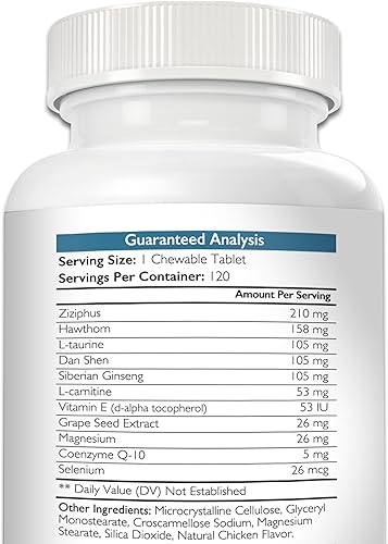 Miniatura 3 de Soporte cardiovascular para perros más antioxidante, L-carnitina, L-taurina, con coenzima Q10 y vitamina E, promueve un corazón de perro saludable y