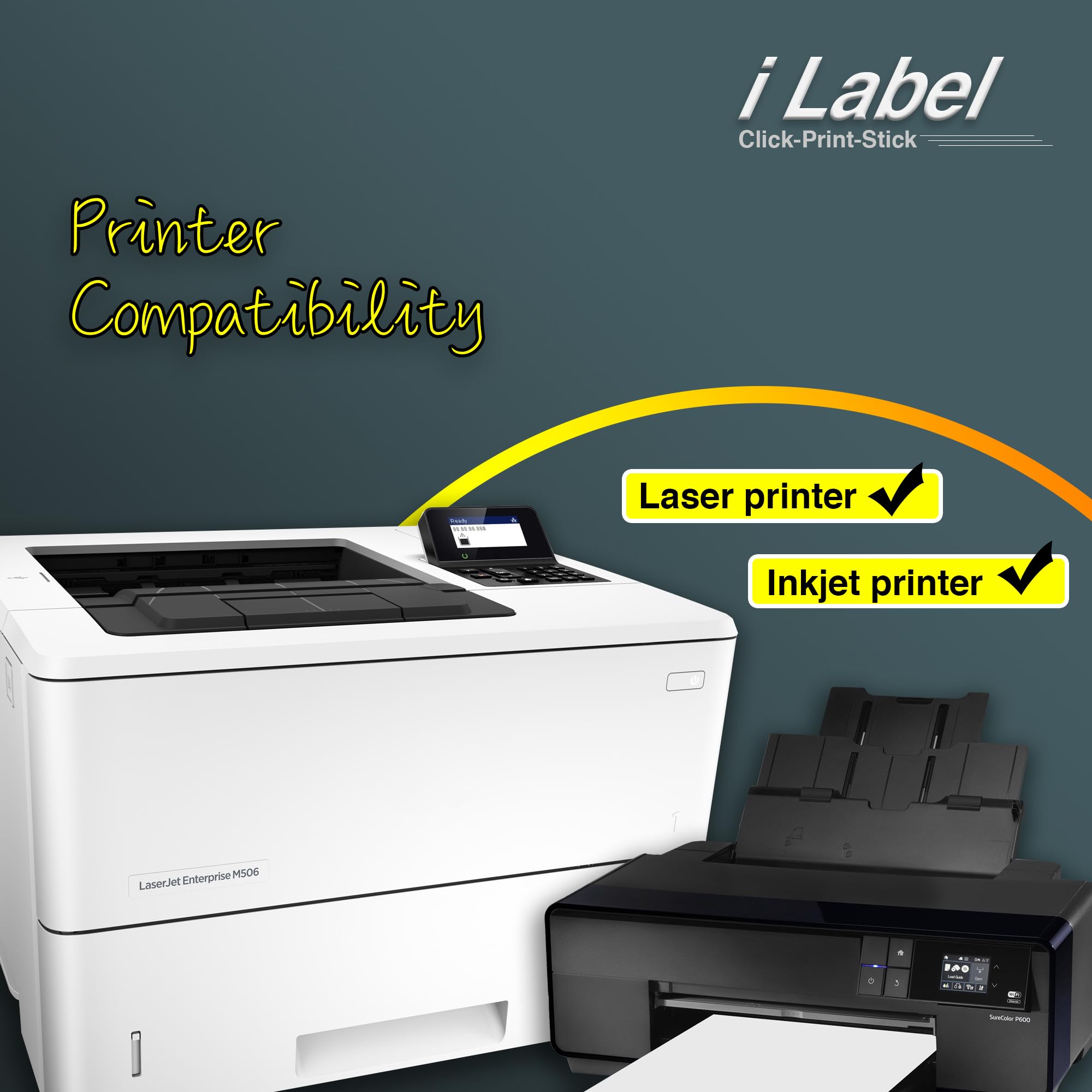 iLable - Carta adesiva per stampanti laser e a getto d'inchiostro, 21,6 x 27,9 cm, 600 etichette