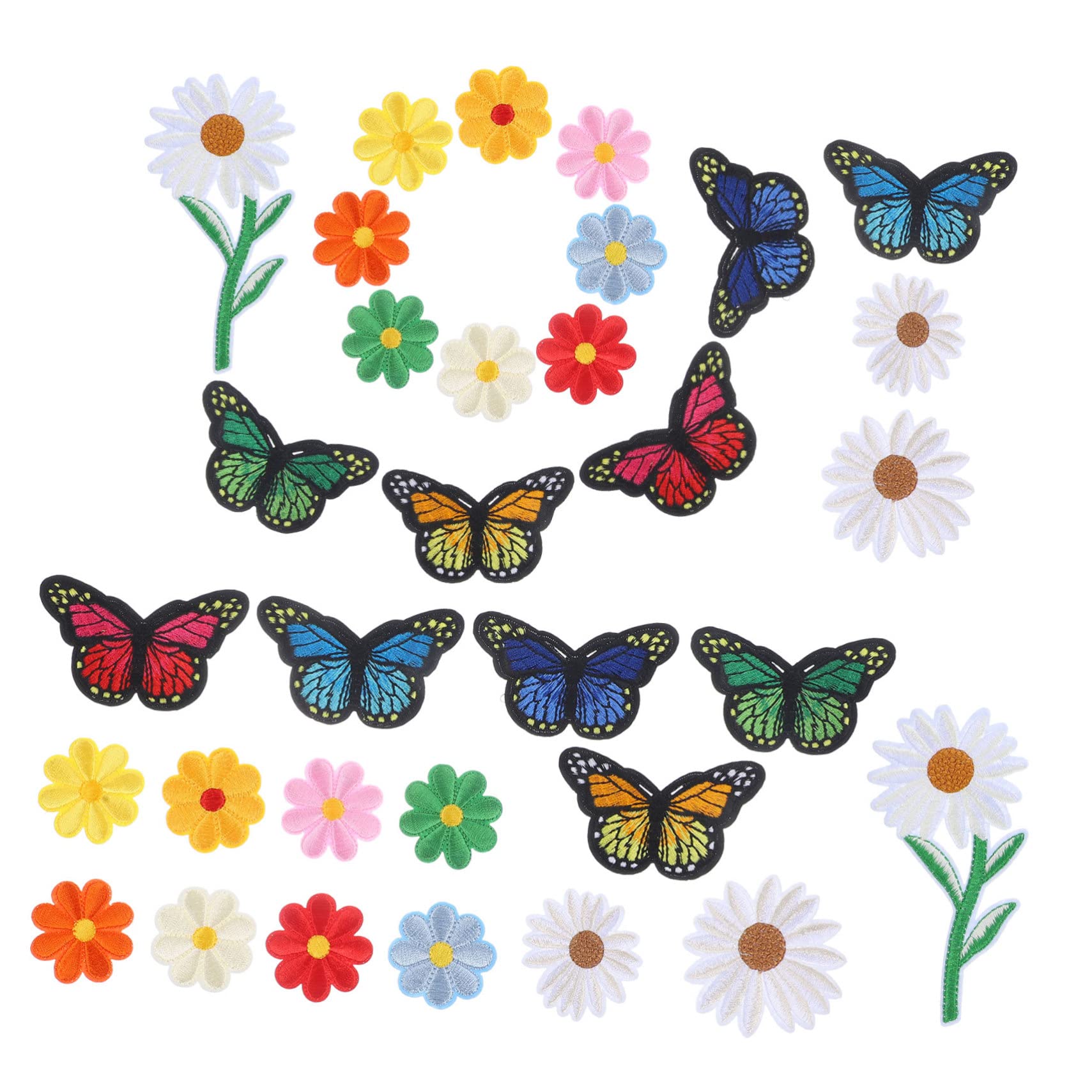 COHEALI 195pezzi Patches Ricamati Per Decorazione e Riparazione Toppe Termoadesive a Per Abbigliamento e Accessori Facile Applicazione Su Giubbotti e Jeans
