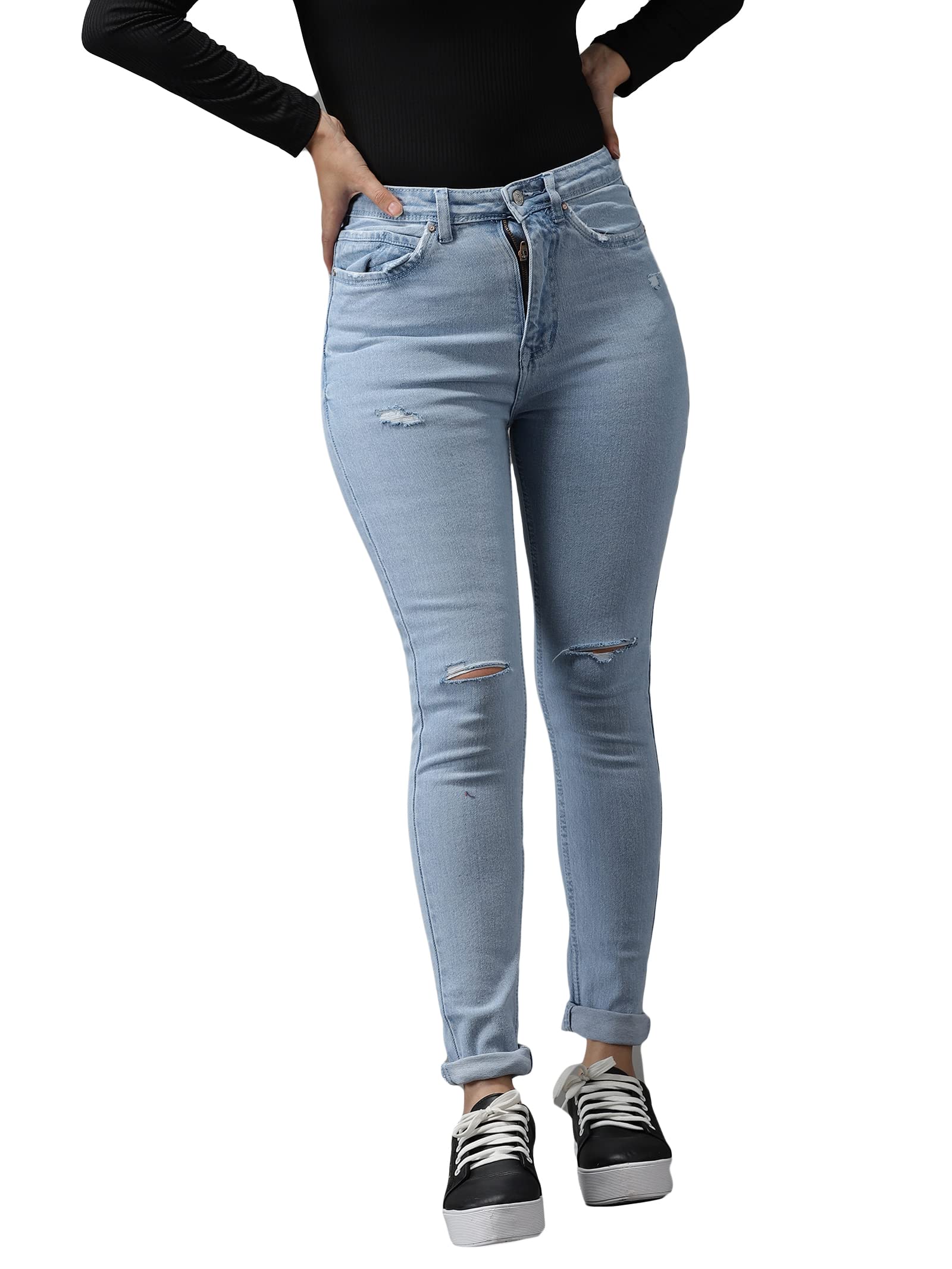 Women Slim Fit Jeans | Denim Jeans for Womens | Mid-Rise Regular Length Jeans for Women's-image-24