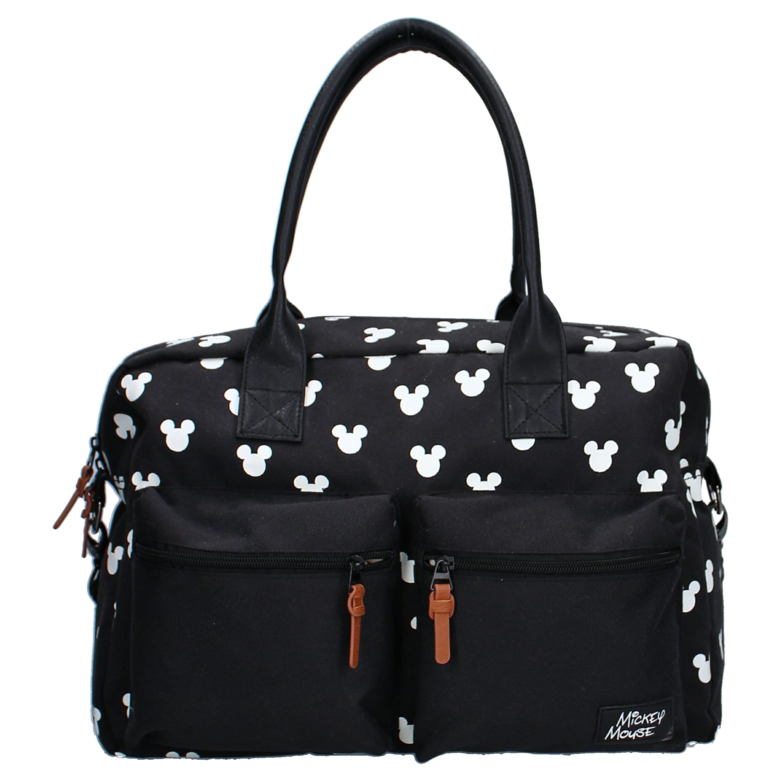 Mickey Mouse Endless Imagination | Sac à langer | Fabriqué en polyester robuste et étanche | Idéal pour les déplacements | Gris noir – Taille unique