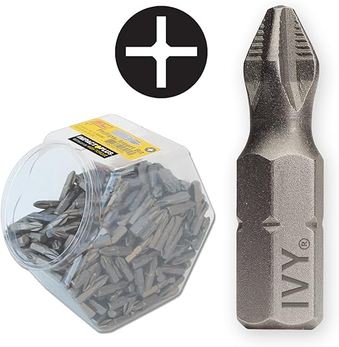 Miniatura 7 de IVY Classic 45703 Broca de inserción reducida Phillips #2 de 1 pulgada, Impact Plus, paquete de 100