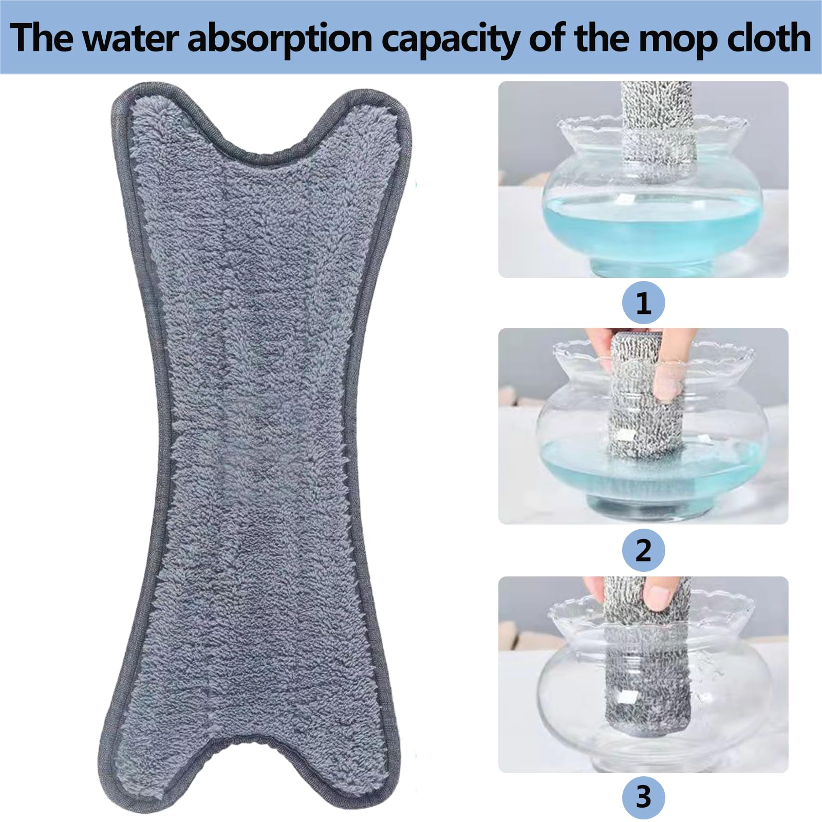 Mopa de polvo lavable para el hogar, fregona de polvo para suelos, conveniente fregona húmeda innovadora para suelos de madera dura, almohadillas de microfibra húmeda, mopa húmeda y seca de doble uso