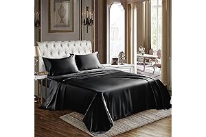 CozyLux Satin Sheets Queen Size - Black Sheets - The Epitome of Luxury and Comfort