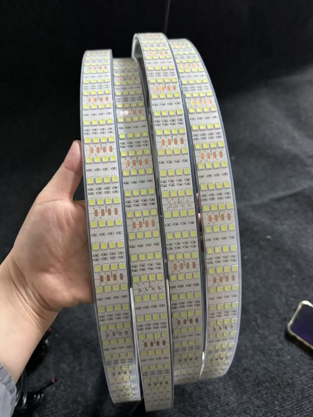 Cold White Quad Row 4Rolls Brightest LED High Intensity 17.5