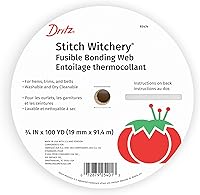 Vista 11 de Dritz 226 Stitch Witchery, peso ultraligero, 5/8 pulgadas x 20 yardas, color blanco