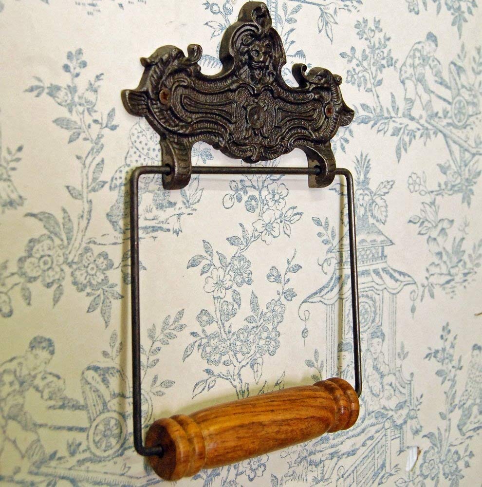 Bowley and Jackson Traditional vintage design Lion design wall mounted toilet loo roll holder