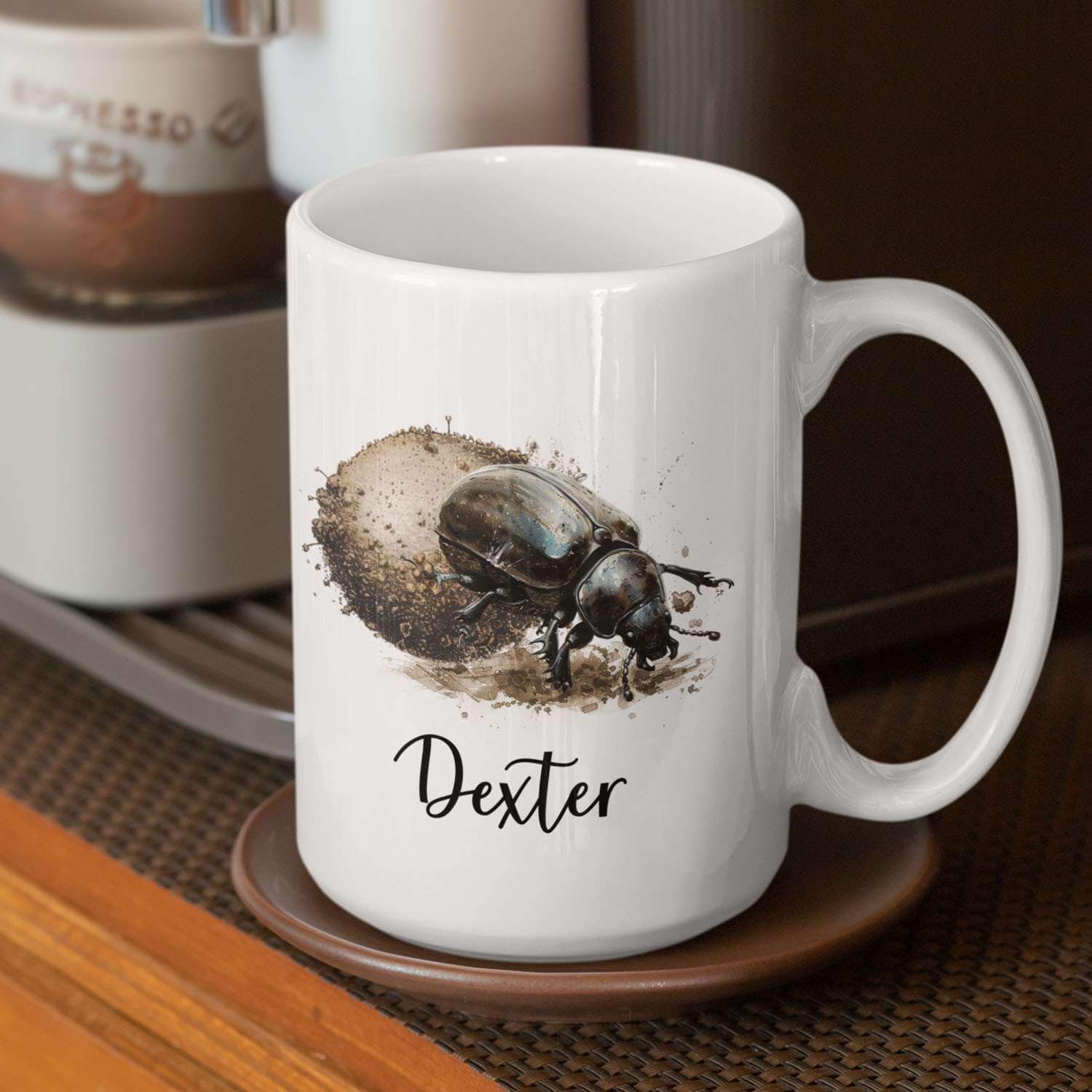 Amazon.com: Personalized Beetle Ceramic Mug, Dung Beetle Coffee Cup 11oz  15oz, Customized Name Insect Mug, Gift For Friends On Holiday, Custom  Insect Accent Cup, Present For Animal Lovers : Everything Else