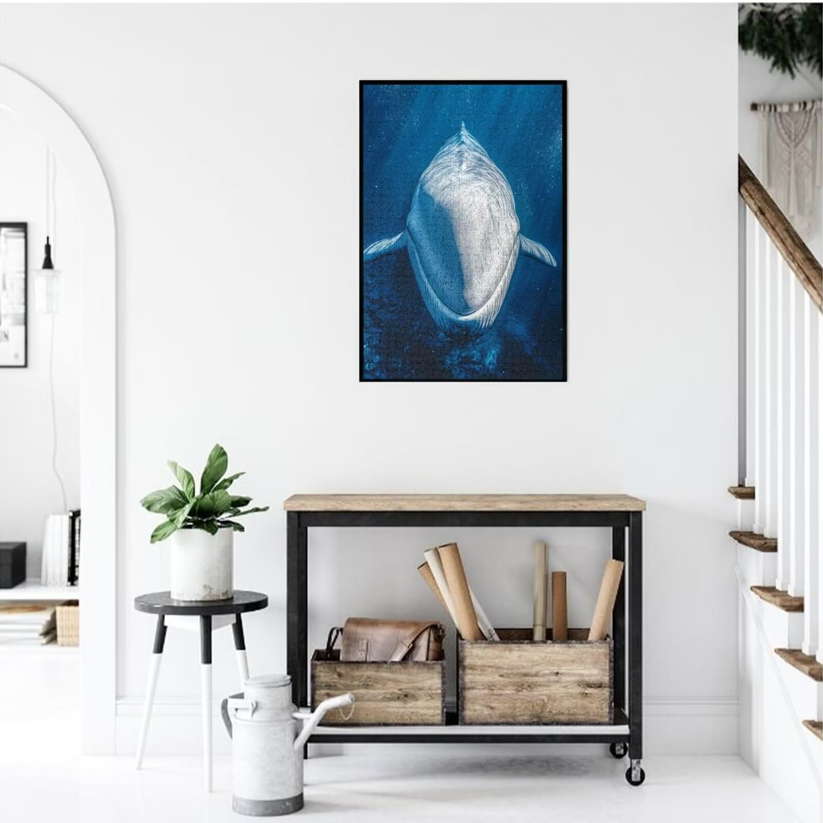 Baleine Puzzle Océan 5000 Pièces Adultes, DIY Puzzles Classiques Art avec Boîte d'emballage et Photos de Référence, Relaxation/Soulagement du Stress/Jeux Amusants, Creatif Cadeau pour Femme M-1801