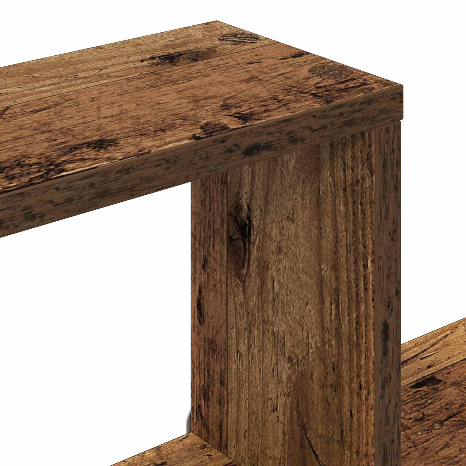 Schwebendes Wand Regal aus Holzwerkstoff Braun 87 x 20 x 55 cm, platzsparende Wandhalterung mit Stauraum, multifunktionales Hänge Board für Wohnzimmer, Küche, Büro, Schlafzimmer