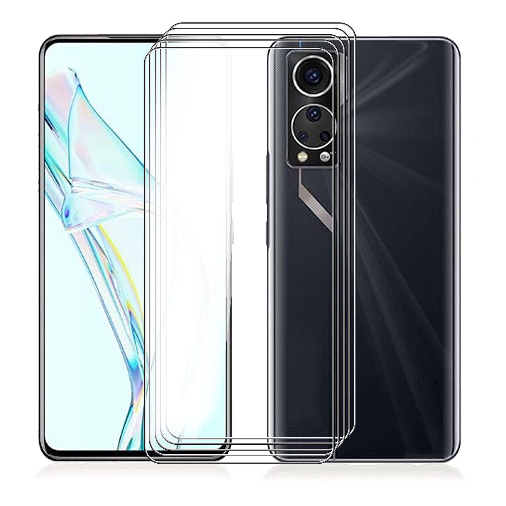 CELLONIC Vetro Temperato 9H Per ZTE Axon 30 – Case-Friendly 3D – Anti Graffio E Anti Impronta – Kit Con Panno E Salvietta - 3