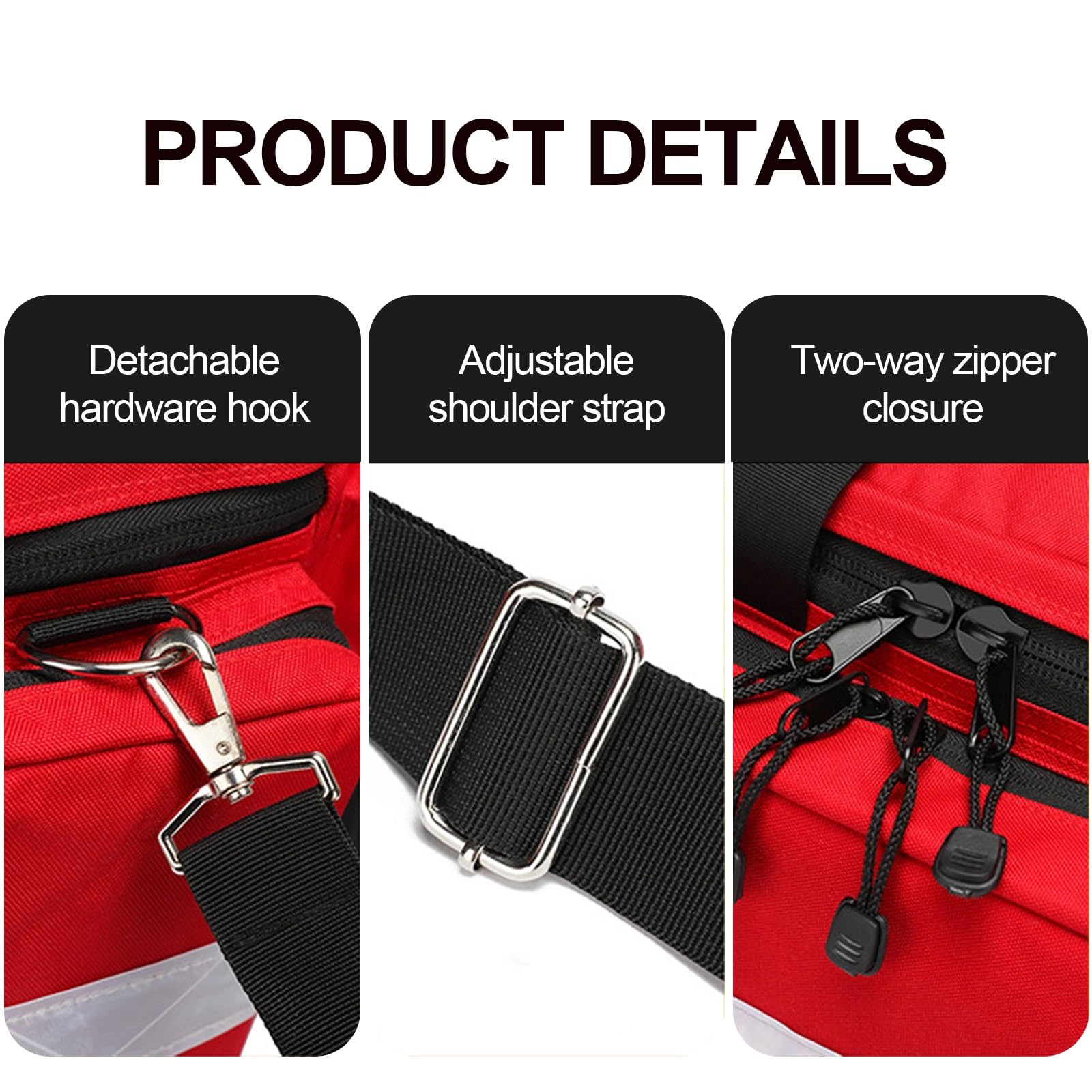 Tragbare Medizinische Tasche For Ambulante Besuche,Notfallset Mit Großem Fassungsvermögen,Medikamentenflaschen-Organizer,Wasserdicht,For Notfälle Im Freien,Zu Hause(Navy blue)