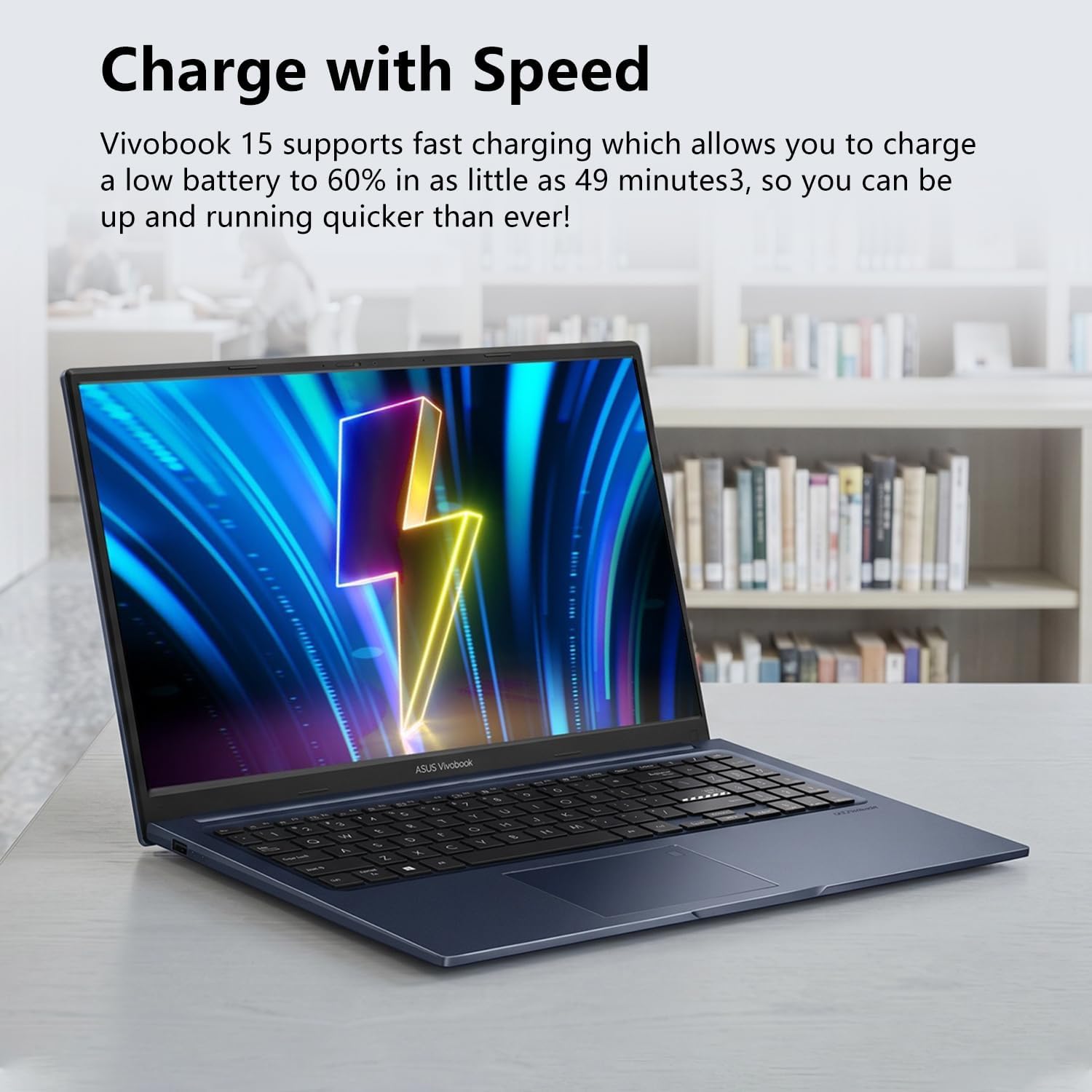 ASUS Vivobook 15 Laptop, Core 7 150U(5.4GHz, >i7 1255U), 15.6" FHD Touchscreen, 16GB DDR5 RAM, 1TB SSD, Fingerprint for Secure Login, Backlit Keyboard, Win11 Pro for Professionals, Blue, PCO Bundle image 4