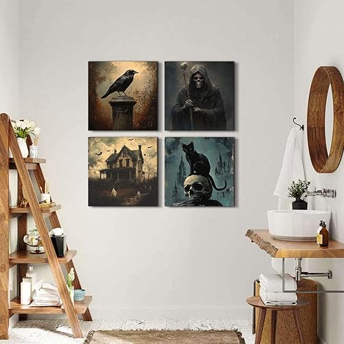 Miniatura 185 de Arte de pared de naturaleza con plantas verdes, decoración de pared de hojas botánicas tropicales, impresiones en lienzo para dormitorio, Hoja