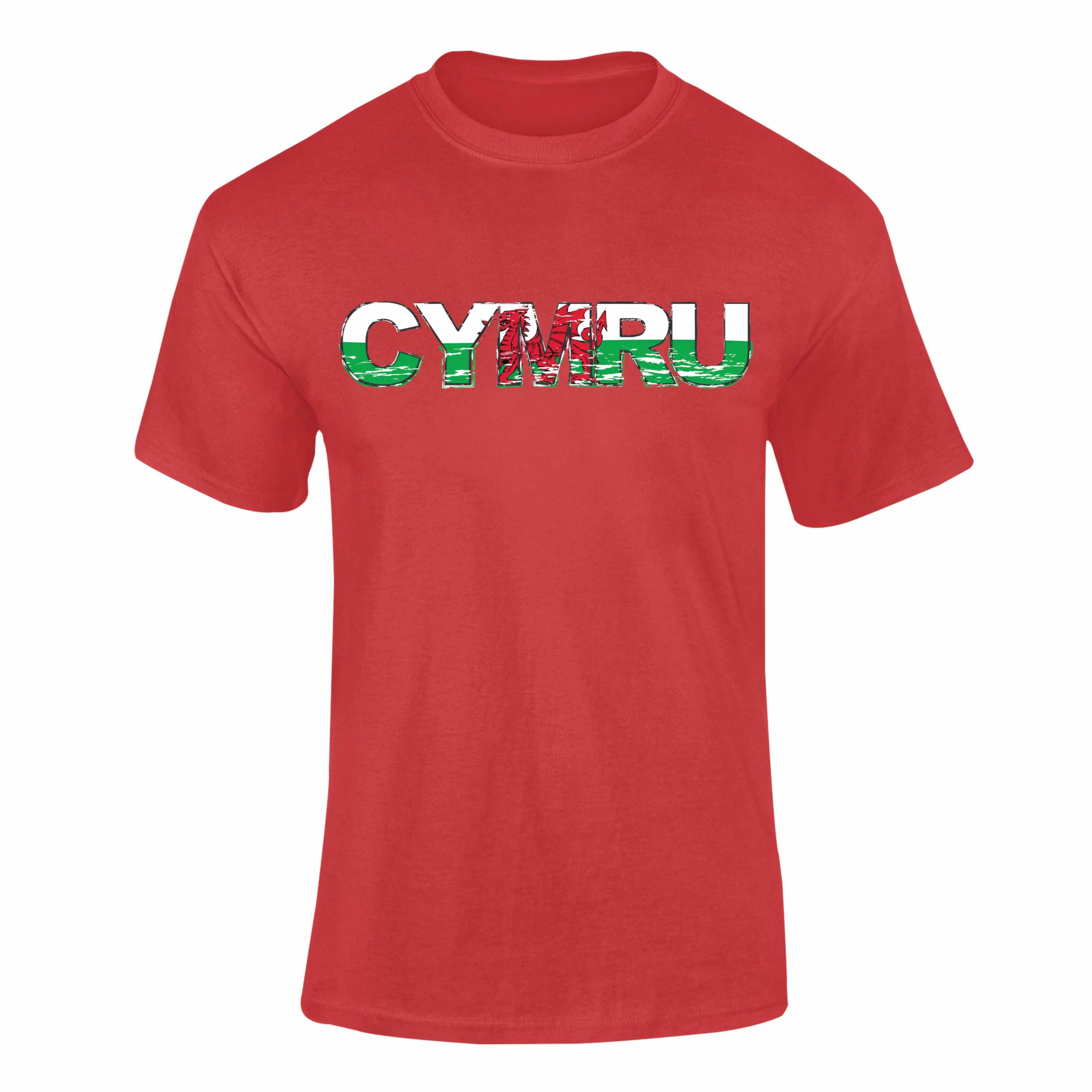 Cymru Wales Rugby Shirt Welsh Supporter Tee Kids Adults Sports 3RM Red
